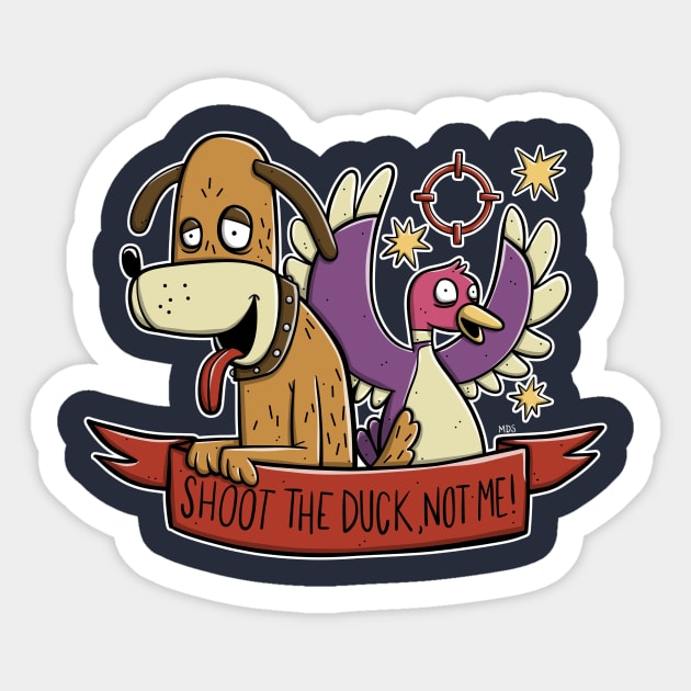 Shoot The Duck! Sticker by mattsinor